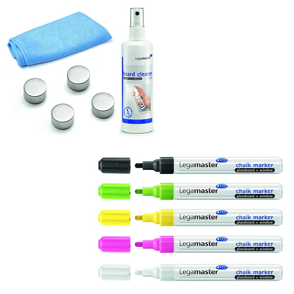 Legamaster Glas-Magnettafel Zubehör-Set 11 Teile Legamaster Glas-Magnettafel Zubehör-Set 11 Teile